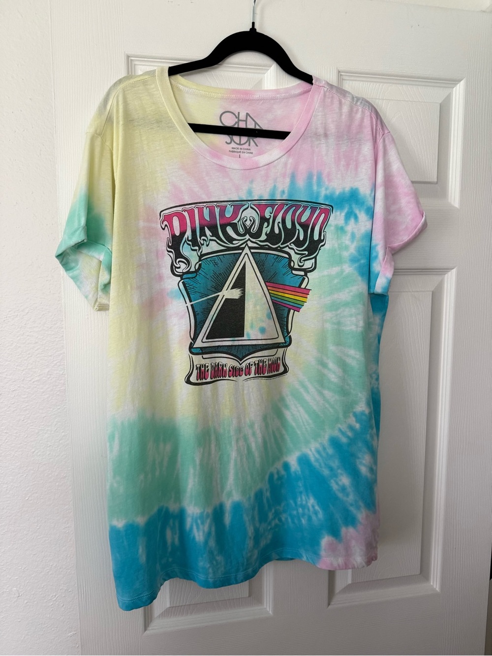Chaser Pastel Tie-Dye Graphic Band Tee